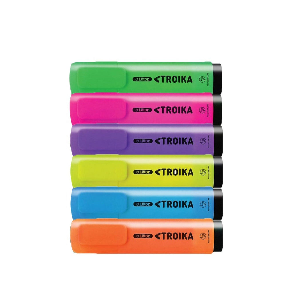 Lator Trioka Highlighters | 6 Basic Colour Set