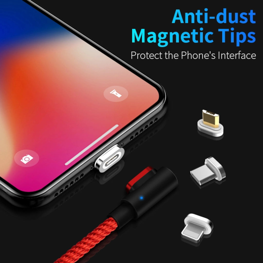 Fast Charging Magnetic Charging & Data Cable | L-Shape