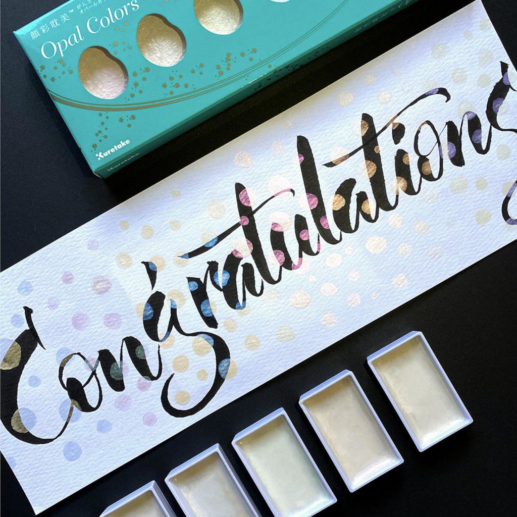 Kuretake Gansai Tambi 6 Colours Set - Opal Colours