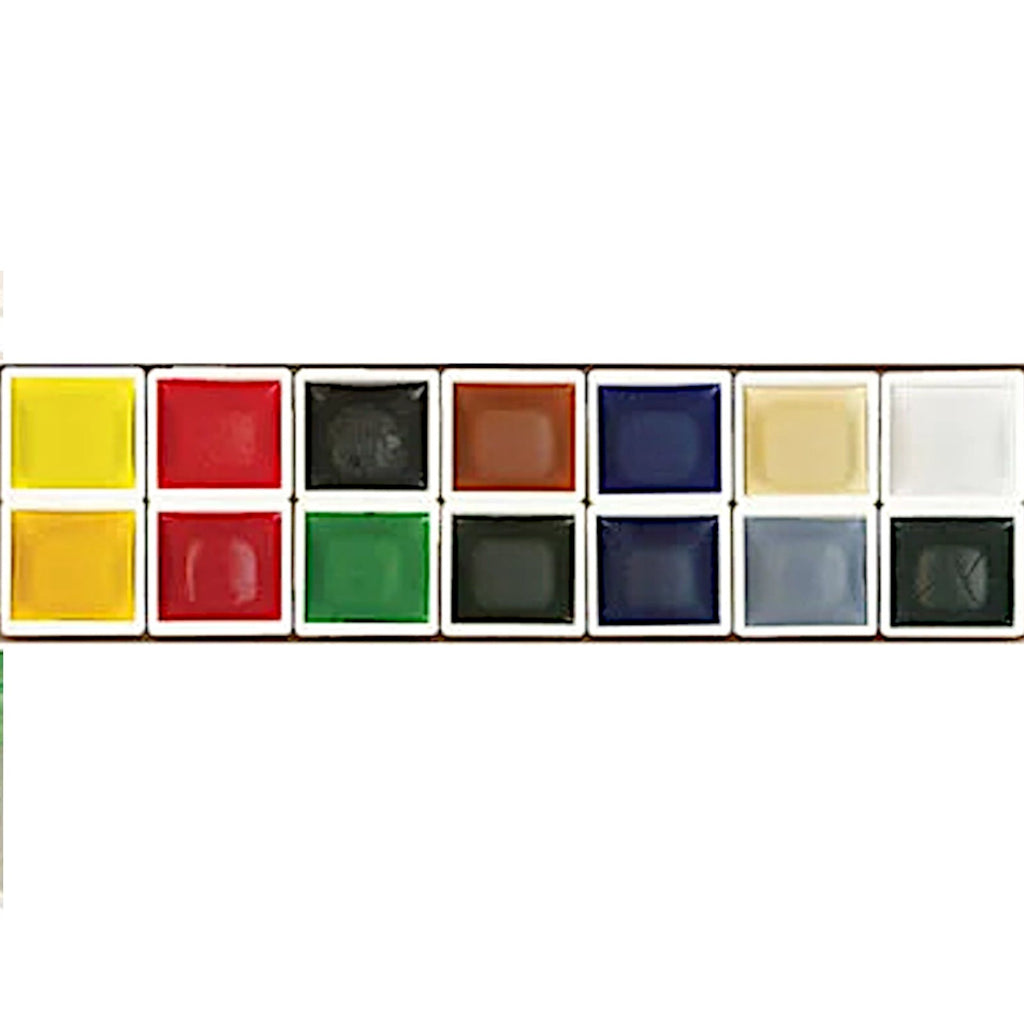 Zig Kuretake Gansai Tambi Portable Travel 14 Colour Set