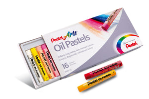 Pentel Arts Oil Pastels | Set of 16 Colour Sticks