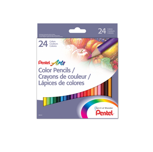 Pentel Arts Colour Pencil - Set of 24 Pencils