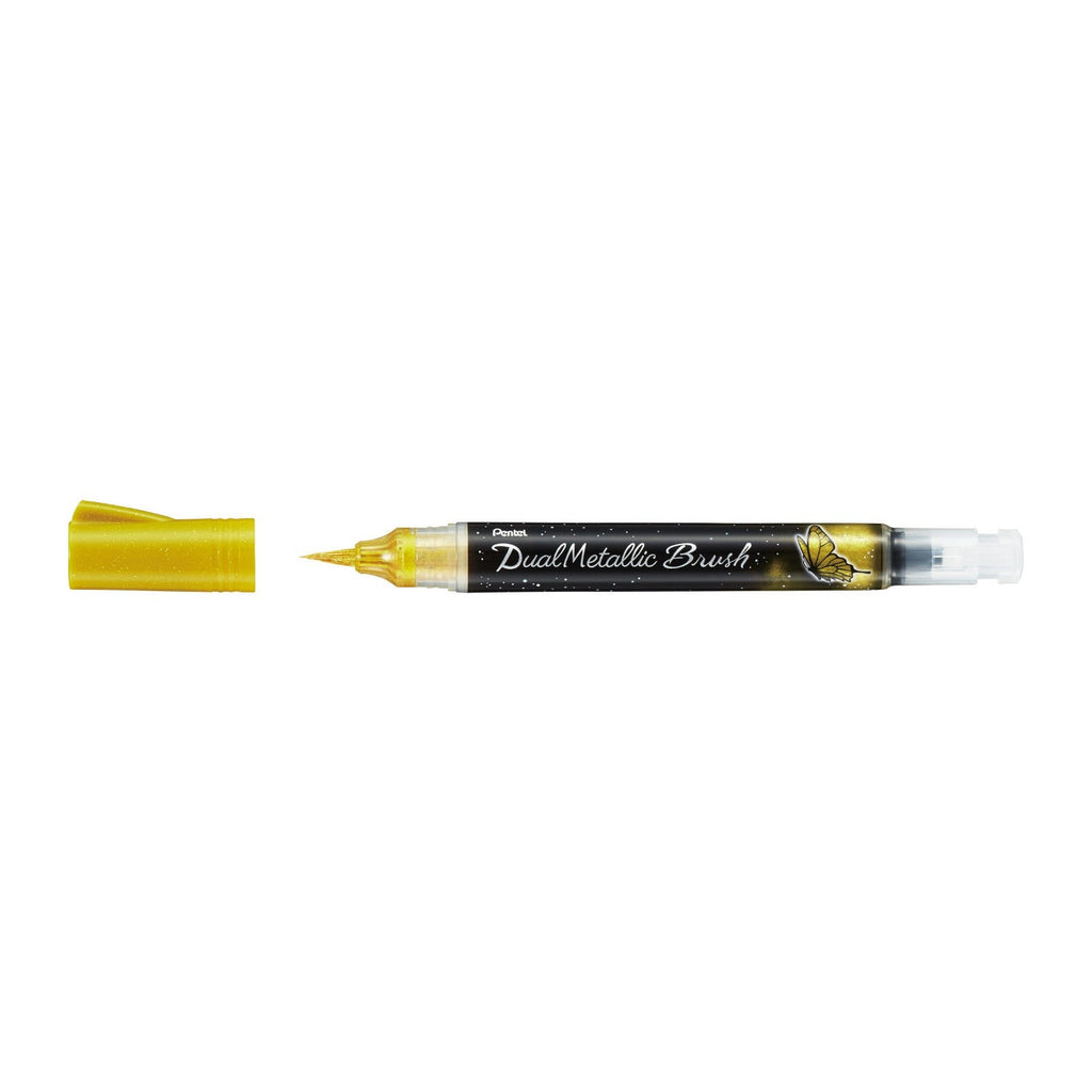 Pentel Dual Metallic Brush Pen | Gold