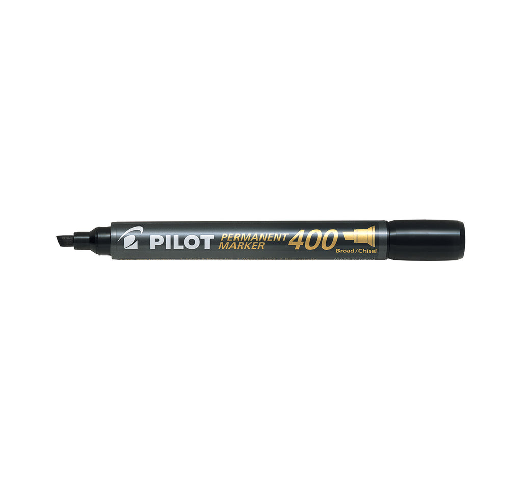Pilot Permanent Marker Pen 400 | Chisel Nib - Black