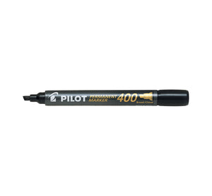 Pilot Permanent Marker Pen 400 | Chisel Nib - Black