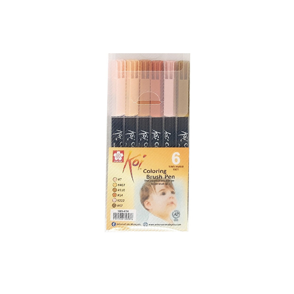 Sakura Koi Colouring Brush Pen | Tan Hues Set
