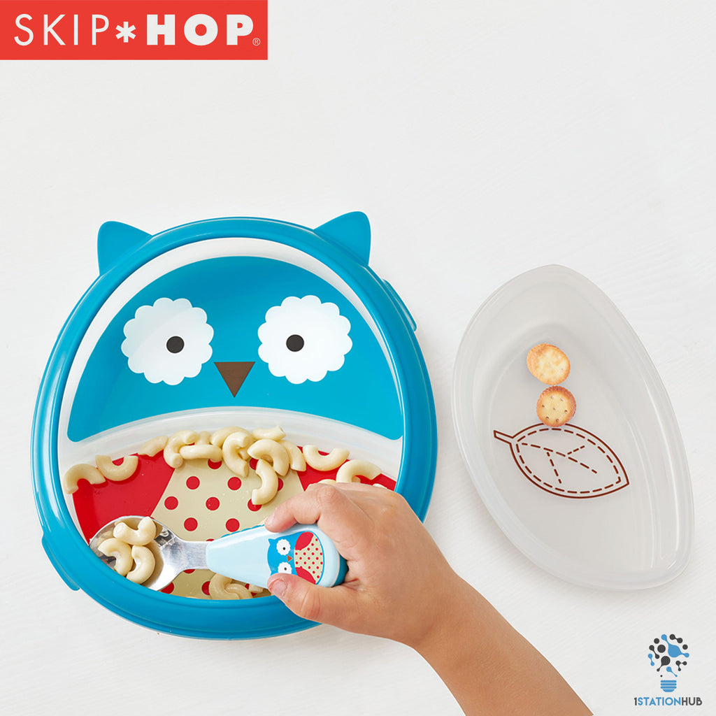 Skip Hop Zoo Smart Serve Plate & Bowl Set | Owl