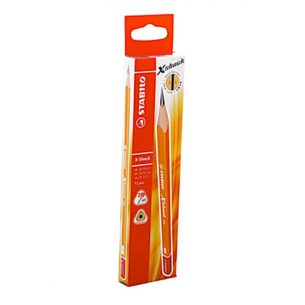 Stabilo X-Shock 2B Pencil - 12 Shock Resistant Pencils