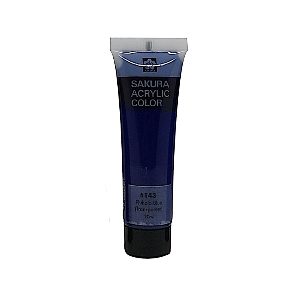 Sakura 20ml Acrylic Colour Paint | #143 Phthalo Blue