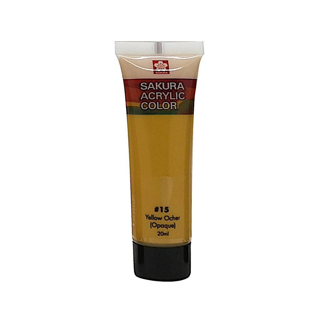 Sakura 20ml Acrylic Colour Paint | #15 Yellow Ochre