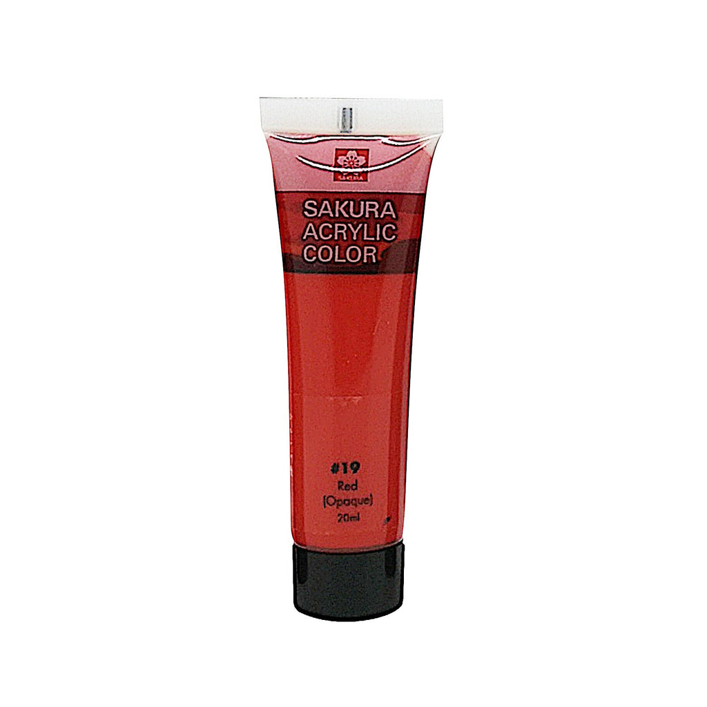 Sakura 20ml Acrylic Colour Paint | #19 Red
