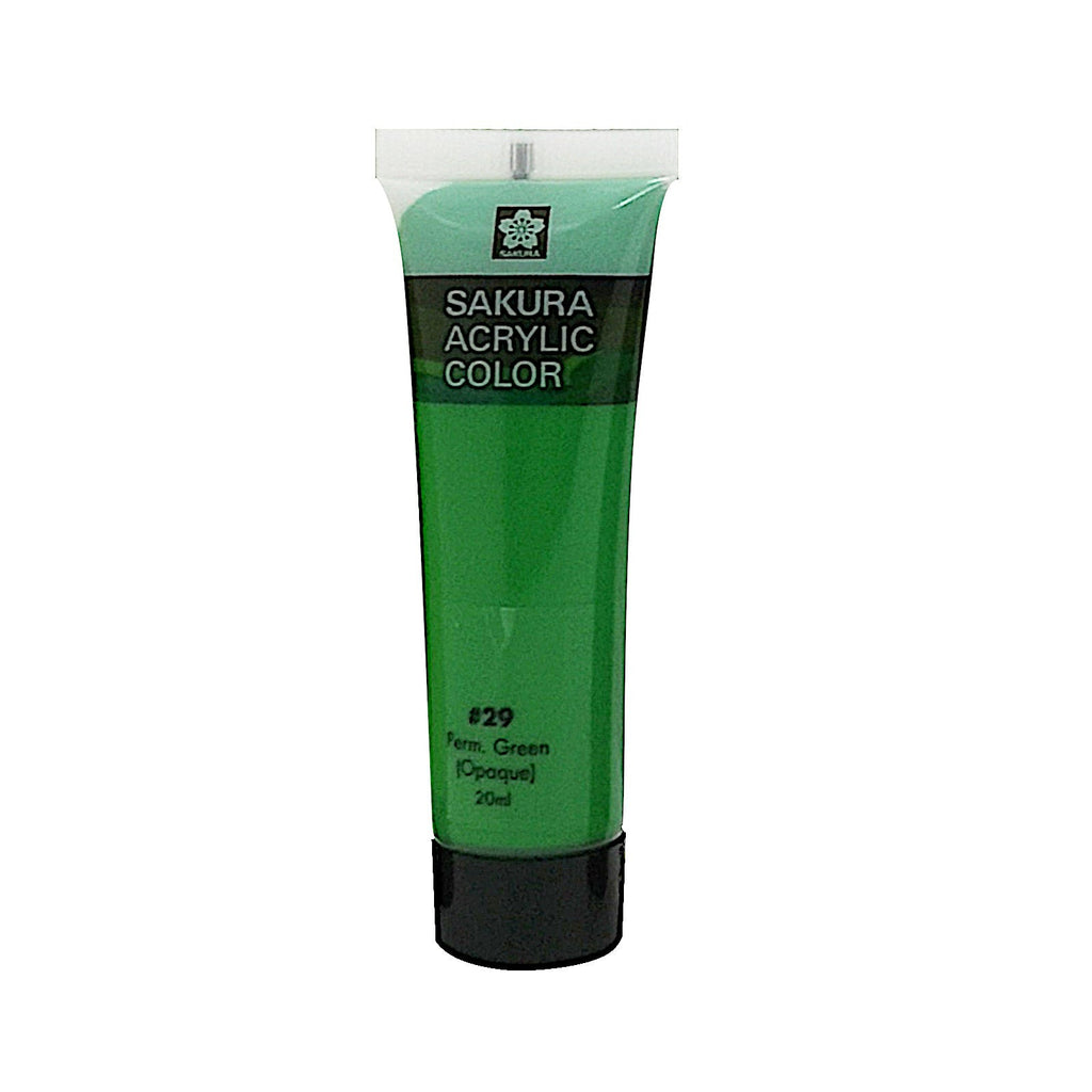 Sakura 20ml Acrylic Colour Paint | #29 Perm Greem