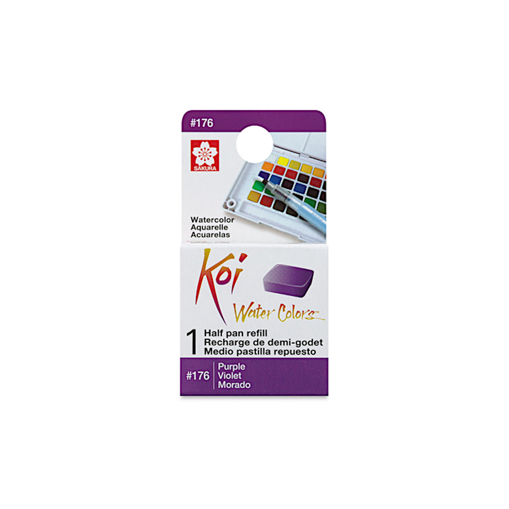 Sakura Koi Water Colours Half Pan Refill - #176 Purple