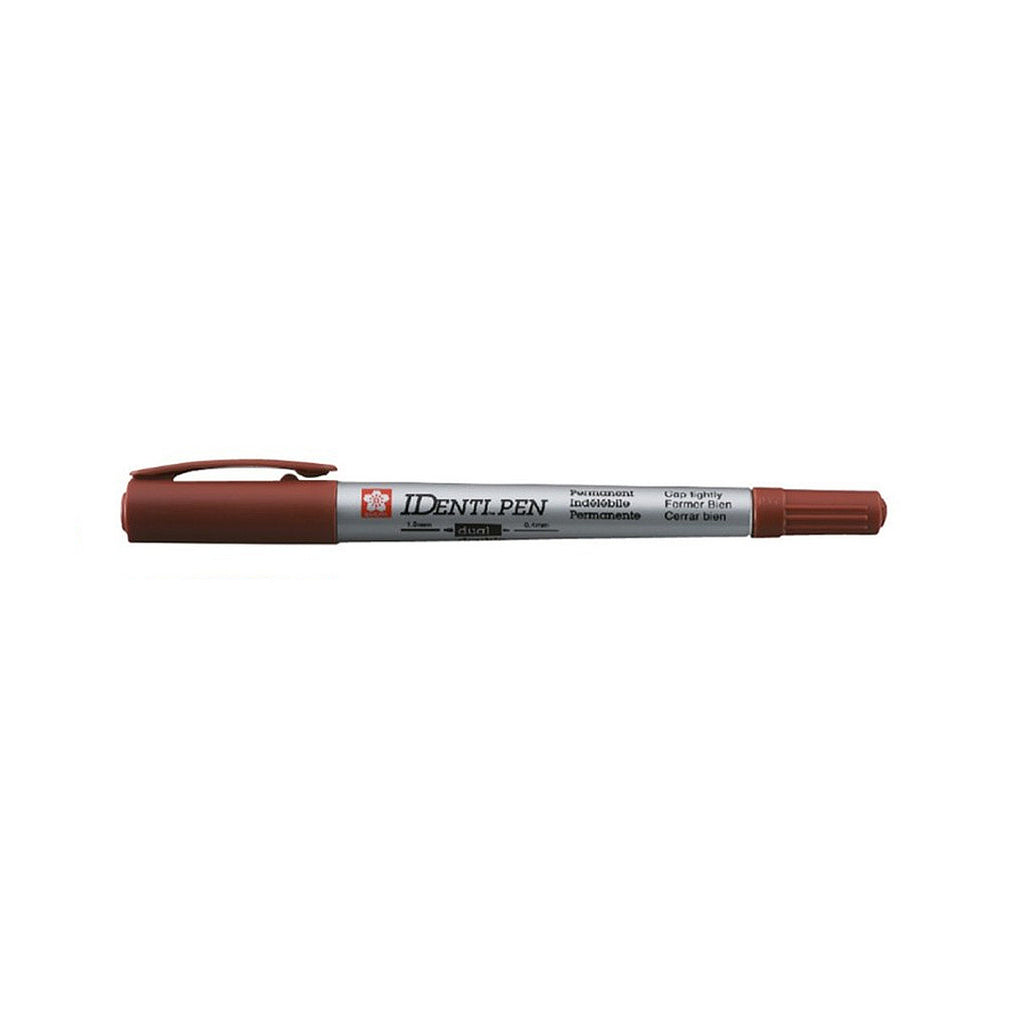 Sakura Identi Pen Twin Point Permanent Marker - Brown