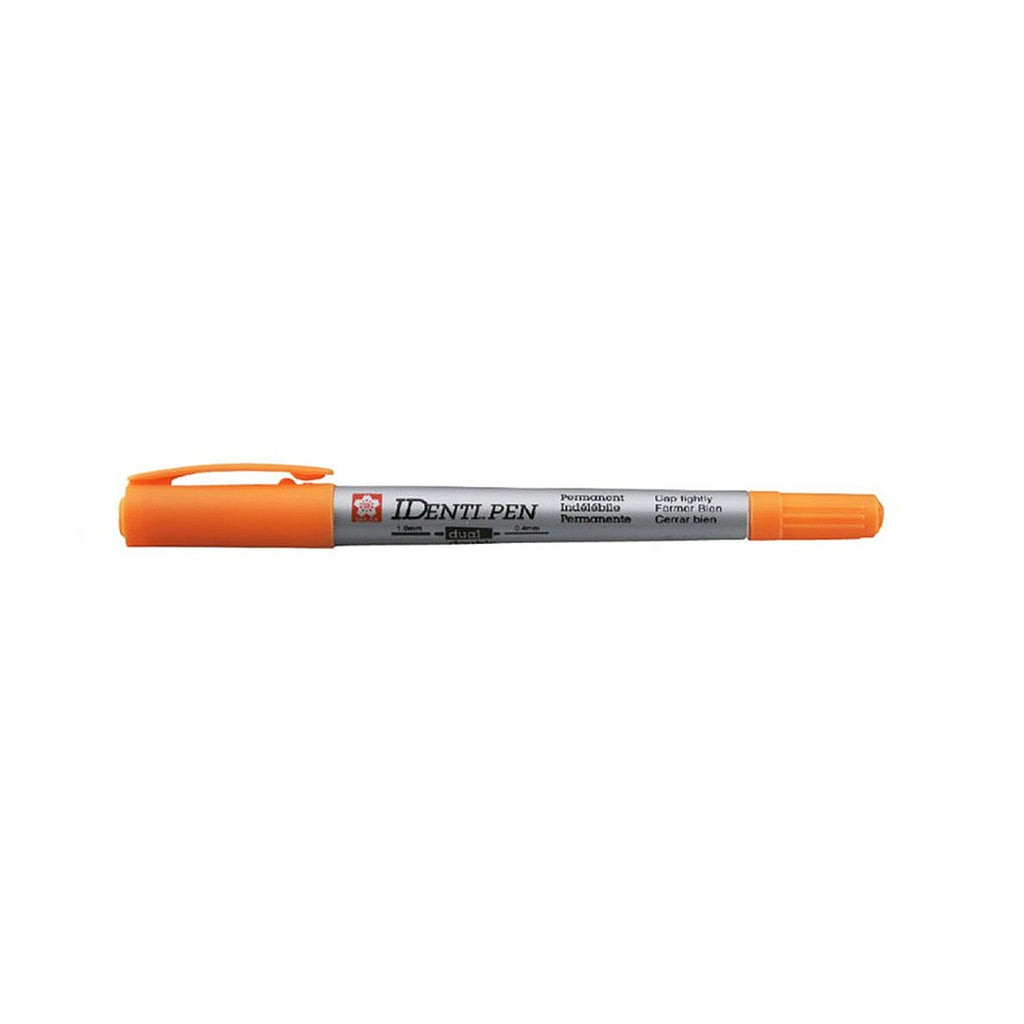 Sakura Identi Pen Twin Point Permanent Marker - Orange