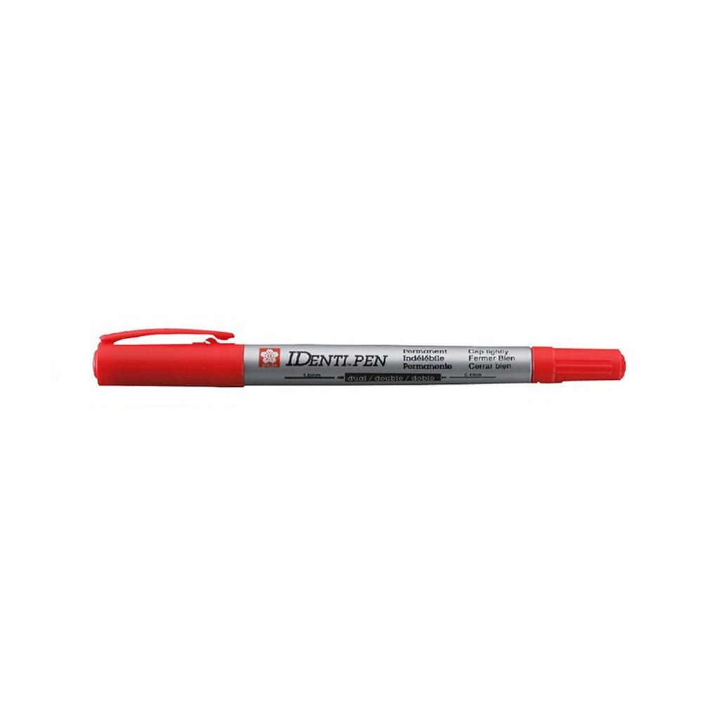 Sakura Identi Pen Twin Point Permanent Marker - Red
