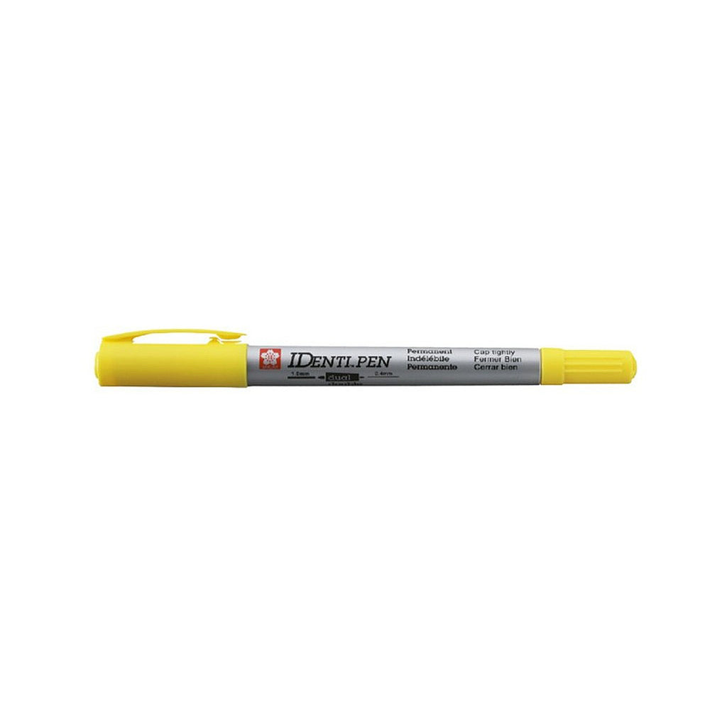 Sakura Identi Pen Twin Point Permanent Marker - Yellow