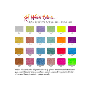 Sakura Koi Watercolor CAC Pocket Field Sketch Box | 24 Colours