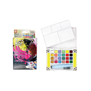 Sakura Koi Watercolor CAC Pocket Field Sketch Box | 24 Colours