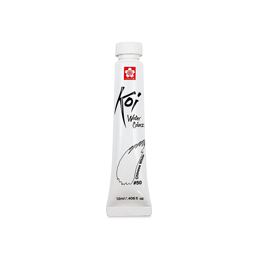 Sakura Koi Water Colours 12ml Tube | Chinese White (#50)