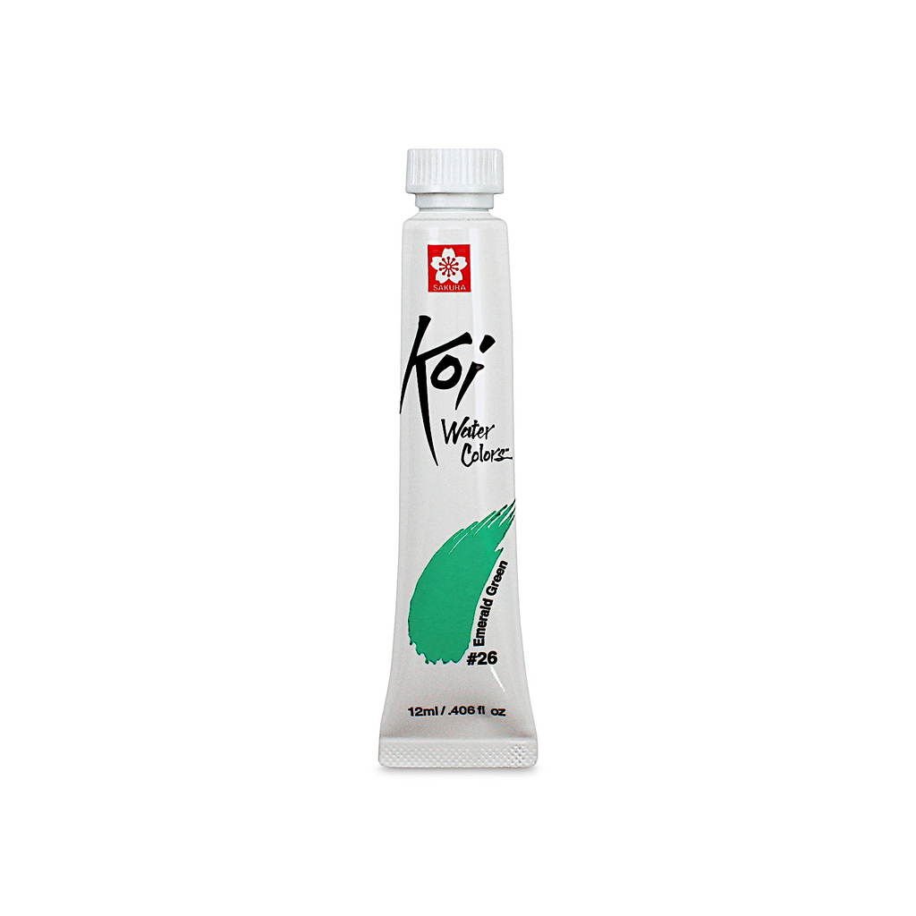 Sakura Koi Water Colours 12ml Tube | Emerald Green (#26)