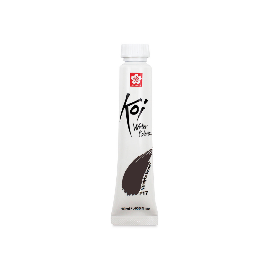 Sakura Koi Water Colours 12ml Tube | Vandyke Brown (#17)