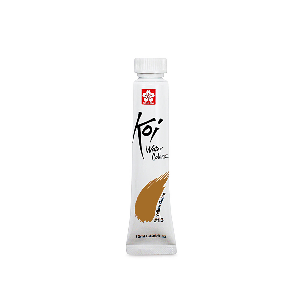 Sakura Koi Water Colours 12ml Tube | Yellow Ochre (#15)