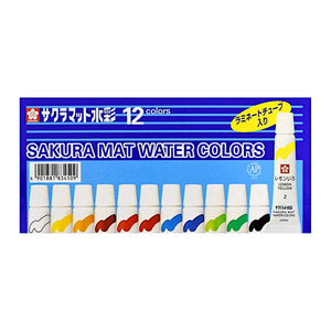 Sakura Mat Water Colour 5ml - 12 Colours