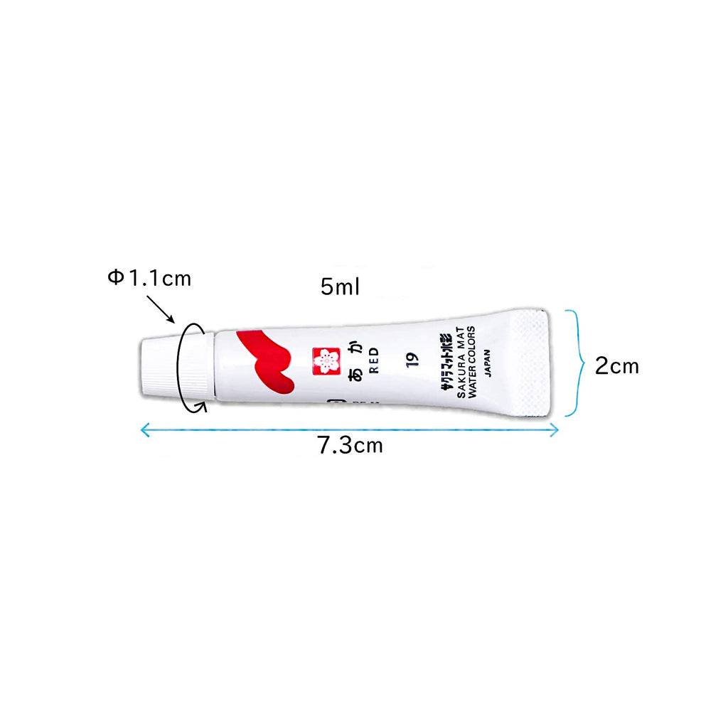 Sakura Mat Water Colour 5ml - 24 Colours