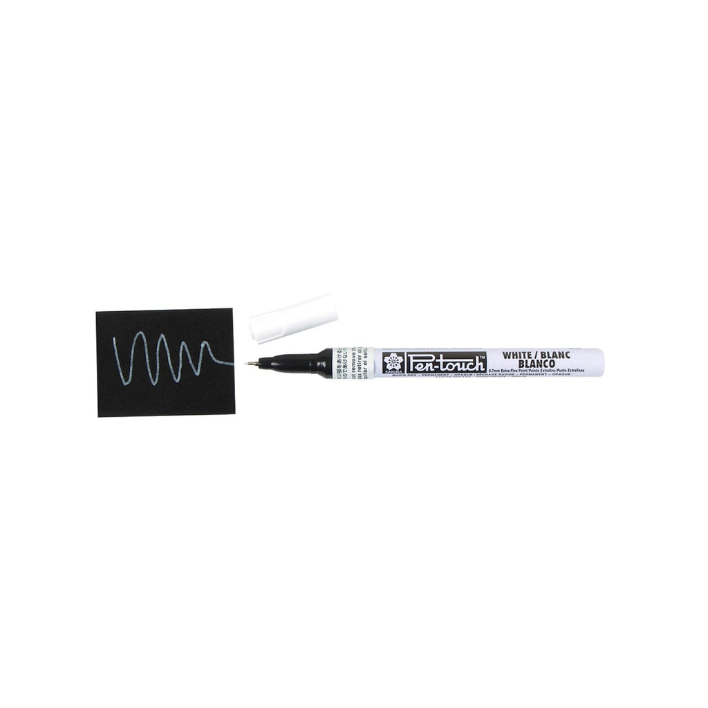 Sakura Pen-Touch Extra Fine 0.7mm Marker - White
