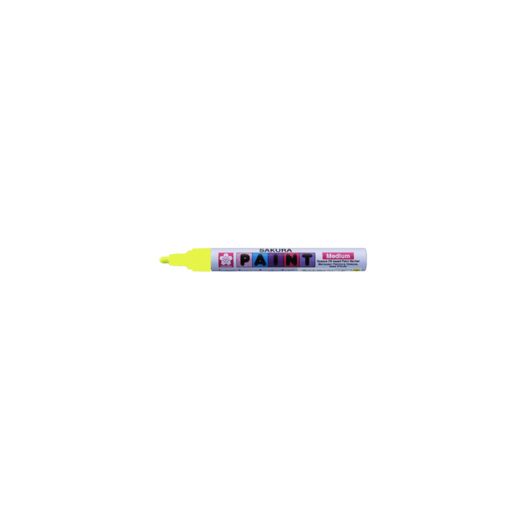 Sakura Permanent Paint Marker Medium Nib 2.0mm - Fluoro Yellow