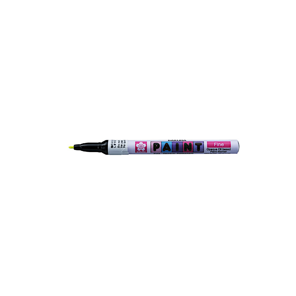Sakura Permanent Paint Marker Fine Nib 1.0mm - Fluoro Yellow