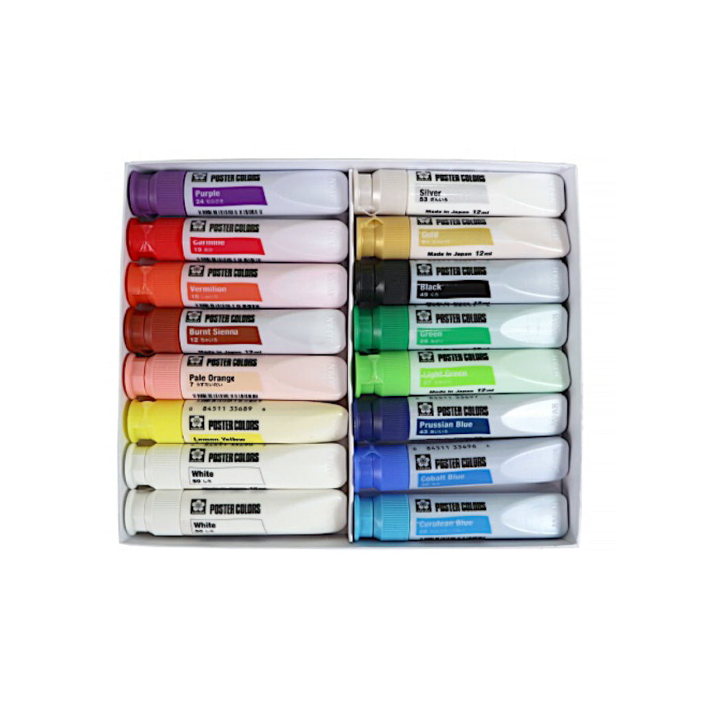 Sakura Poster Colour 12ml - 15 Colour Set
