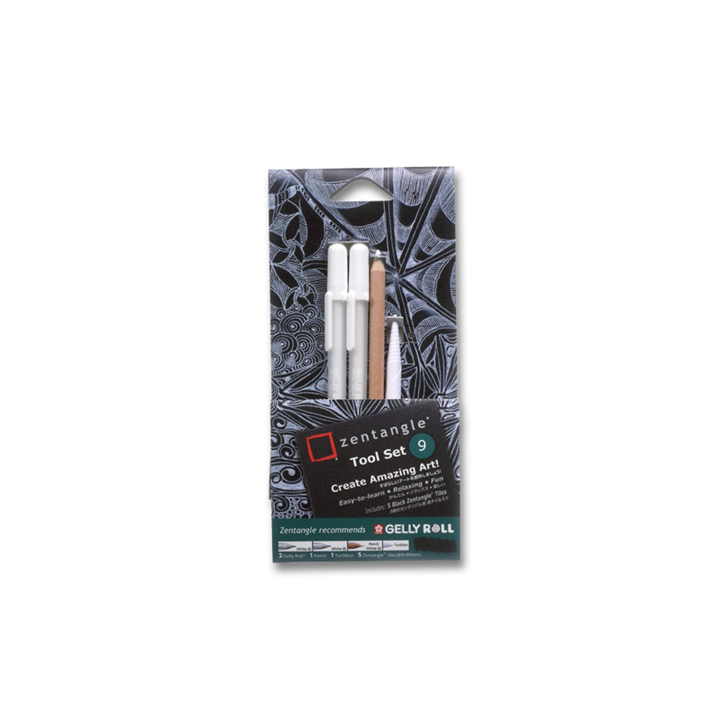 Sakura Zentangle Black Tile-Tool Set B