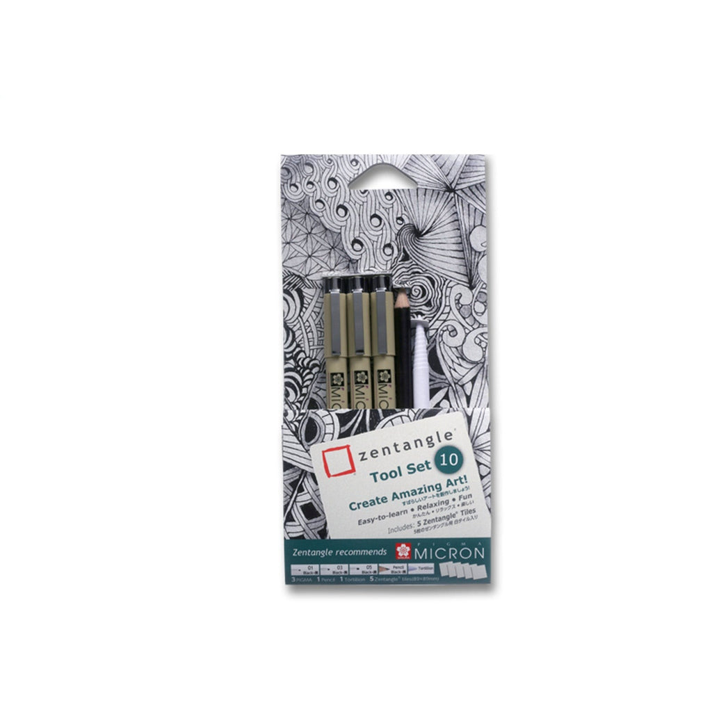 Sakura Zentangle White Tile-Tool Set A