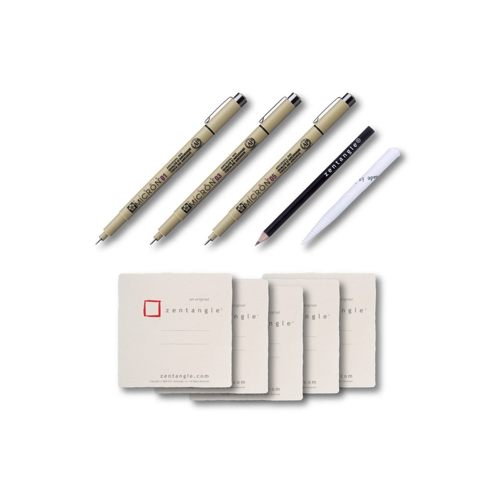 Sakura Zentangle White Tile-Tool Set A