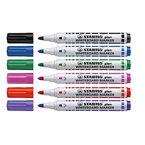 Stabilo Plan Whiteboard Marker - Bullet/Round Tip