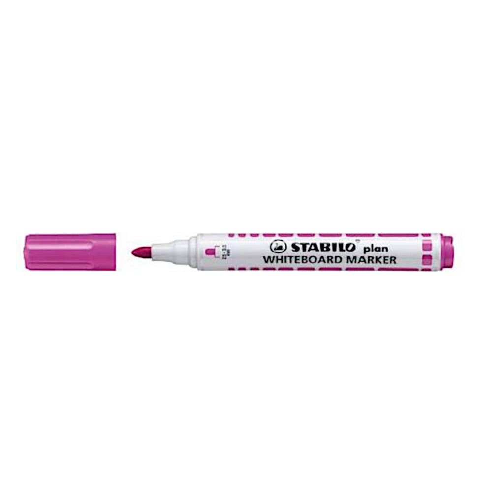Stabilo Plan Whiteboard Marker - Bullet/Round Tip - Pink
