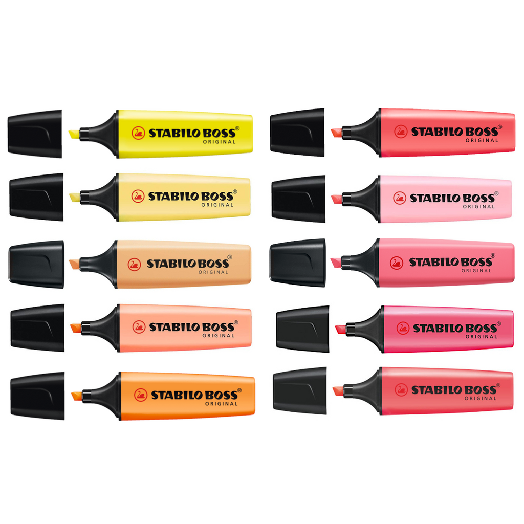 Stabilo Boss Original Highlighters - Wallet of 10's