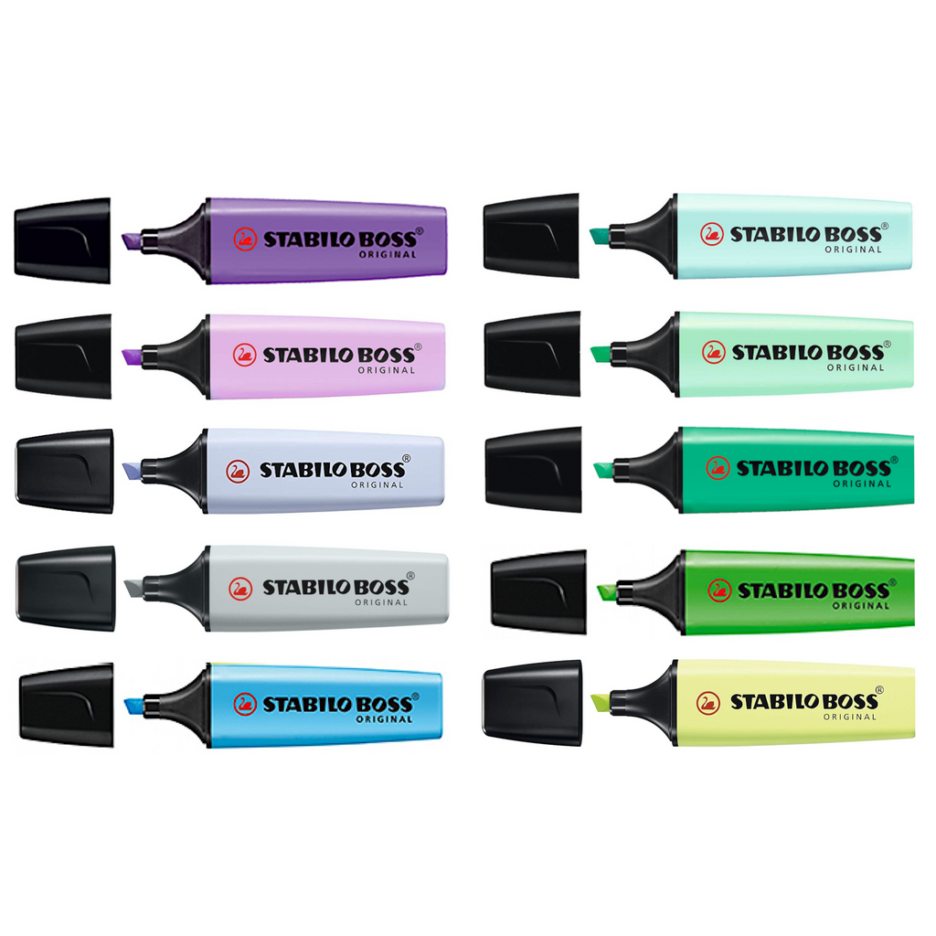 Stabilo Boss Original Highlighters - Wallet of 10's