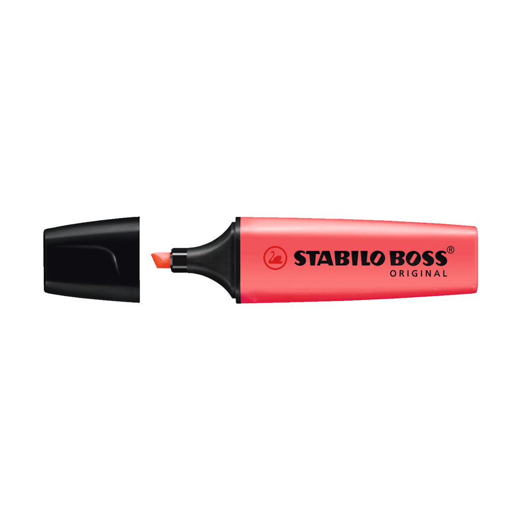 Stabilo Boss Original Highlighter | Pastel Colour - Mellow Coral Red
