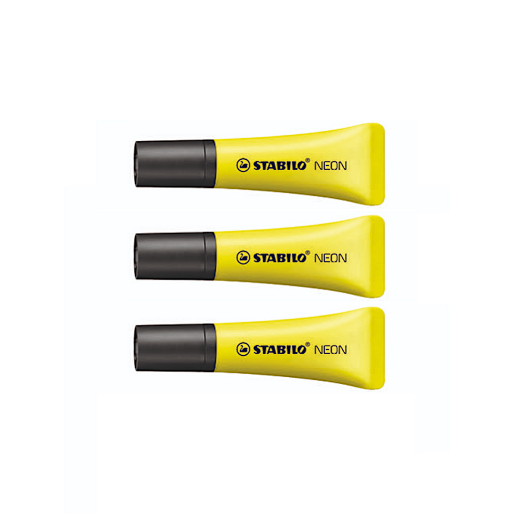 Stabilo Neon Highlighter | Yellow.Yellow.Yellow