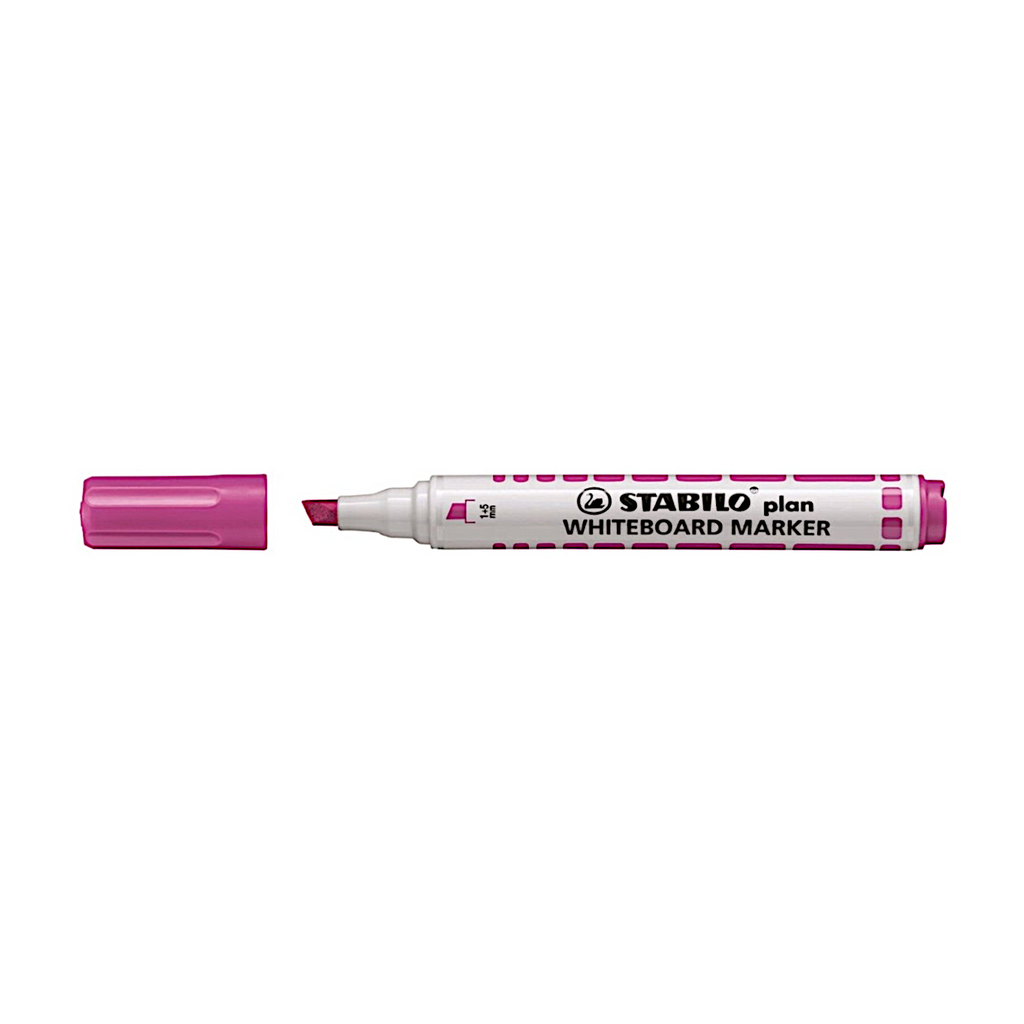 Stabilo Plan Whiteboard Marker - Chisel Tip - Pink