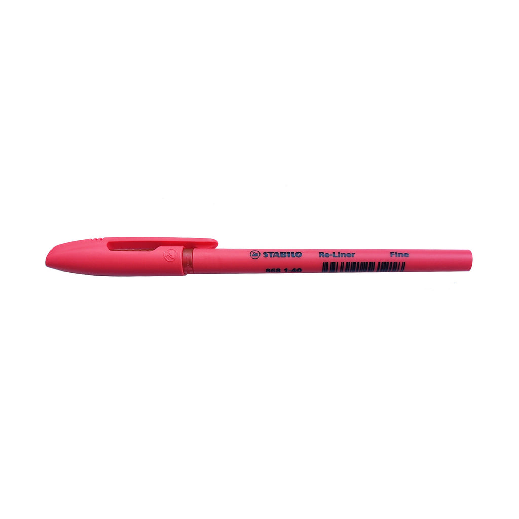 Stabilo Re-liner 868 Fine 0.7mm | Semi Gel Ink Ball Point Pen - Red