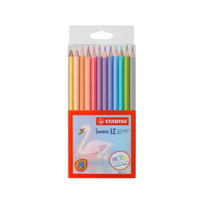 Stabilo Swans 12 Soft Pastel Colour Pencils