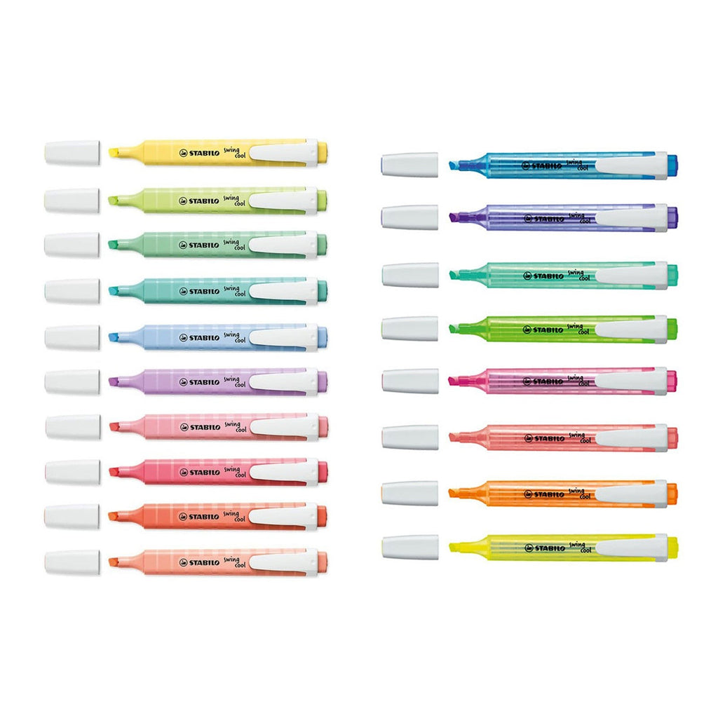 Stabilo Schwan Swing Cool Deskset Pocket Highlighter | 18 Colours