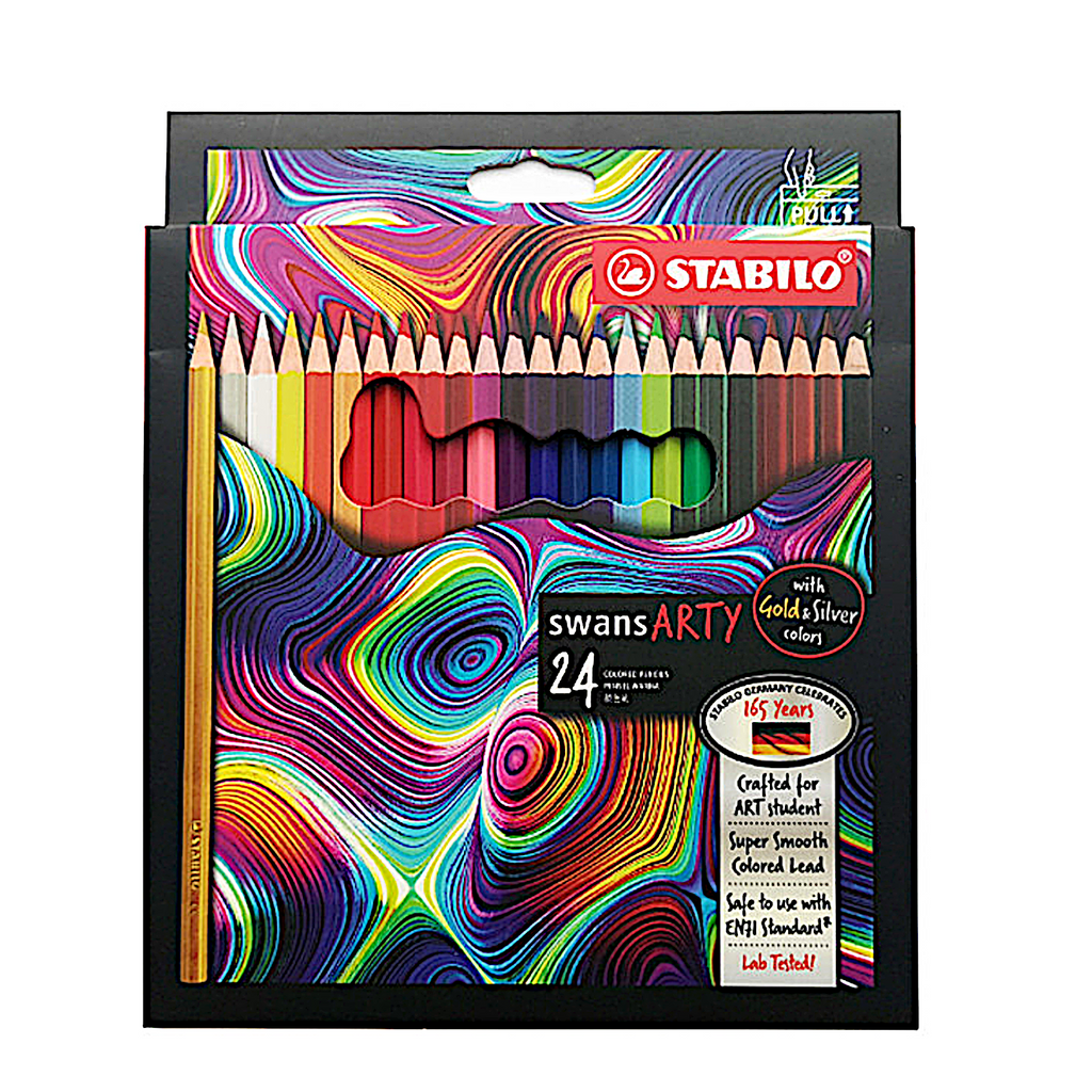Stabilo Swans Arty Colour Pencils - 24 colours