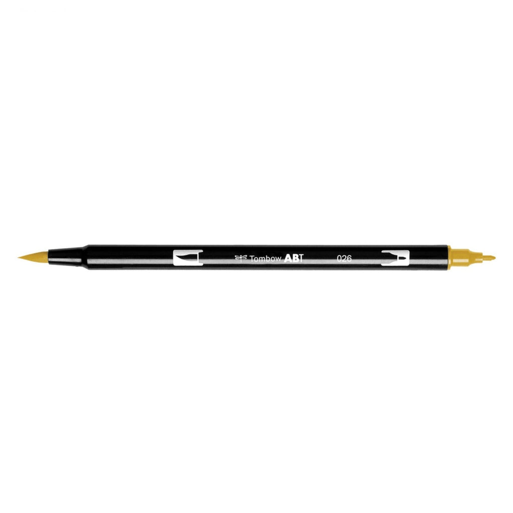 Tombow Dual Brush Pens - 026 Yellow Gold