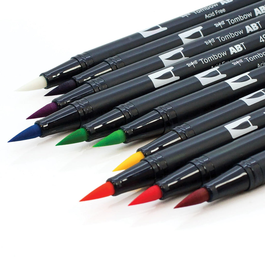 Tombow Dual Brush Pens - Bright Palette