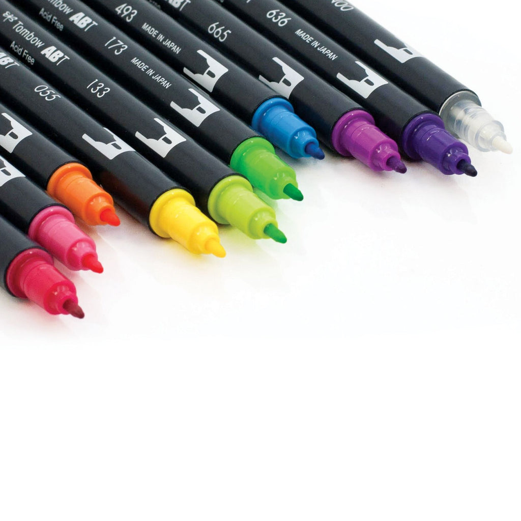 Tombow Dual Brush Pens - Bright Palette